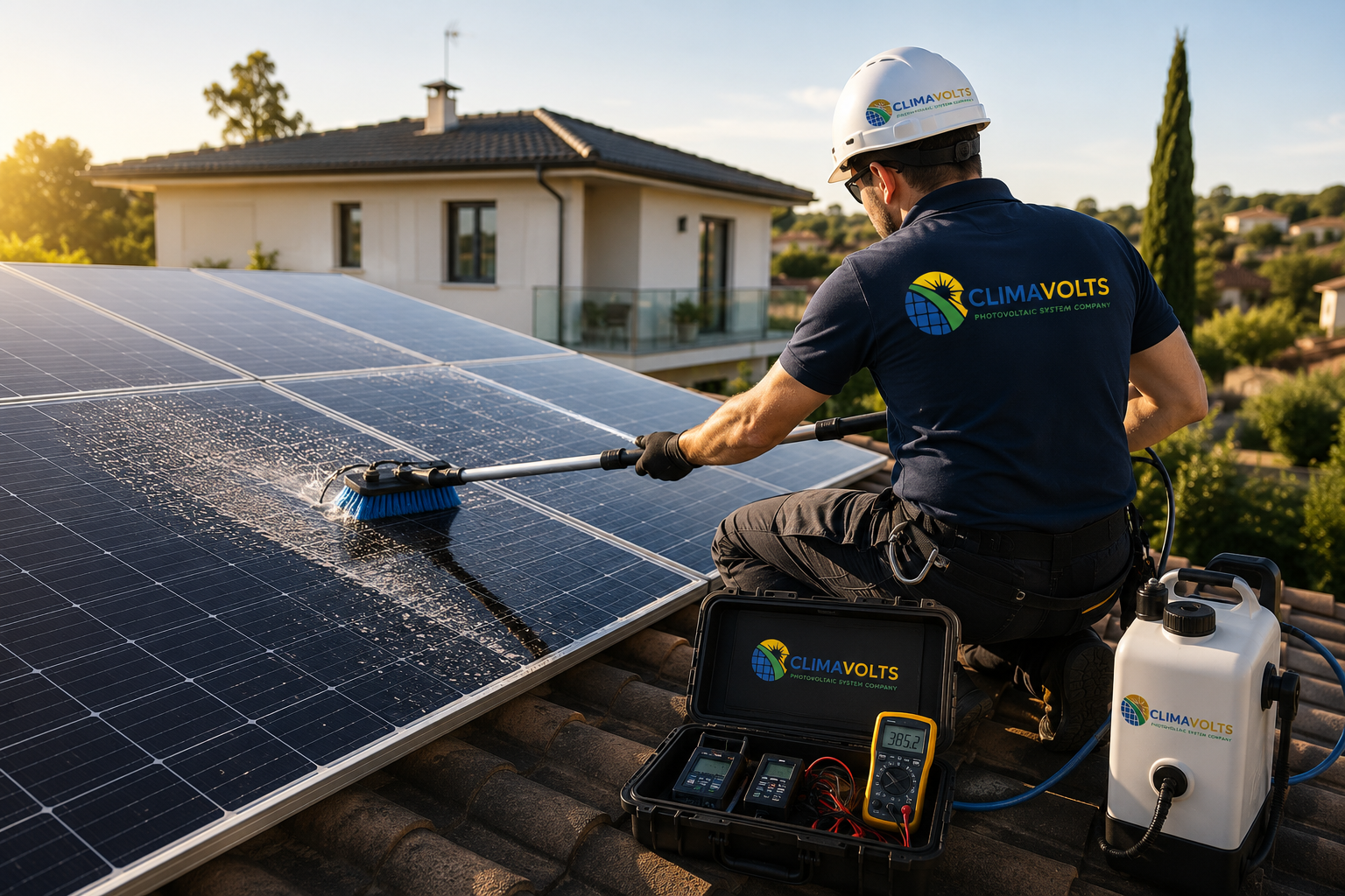 Lavaggio e manutenzione pannelli fotovoltaici in Sardegna